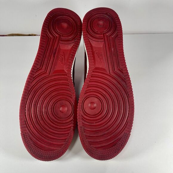 Nike Air Force 1 Low Gym Red Suede Silver Swoosh 488298-623 Men\'s Size 12 main image 10
